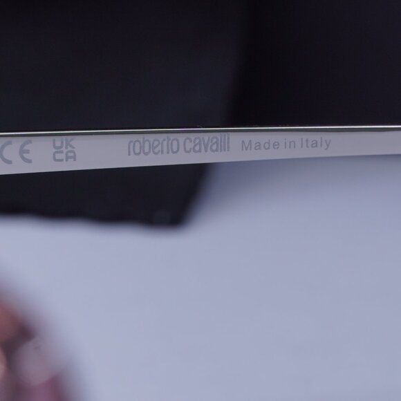 Roberto Cavalli SRC007 0D48 Square Sunglasses – Transparent Pink/Brown Gradient - Picture 7 of 11